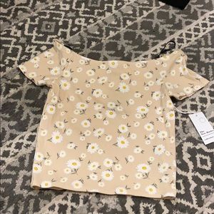 Off the shoulder crop top